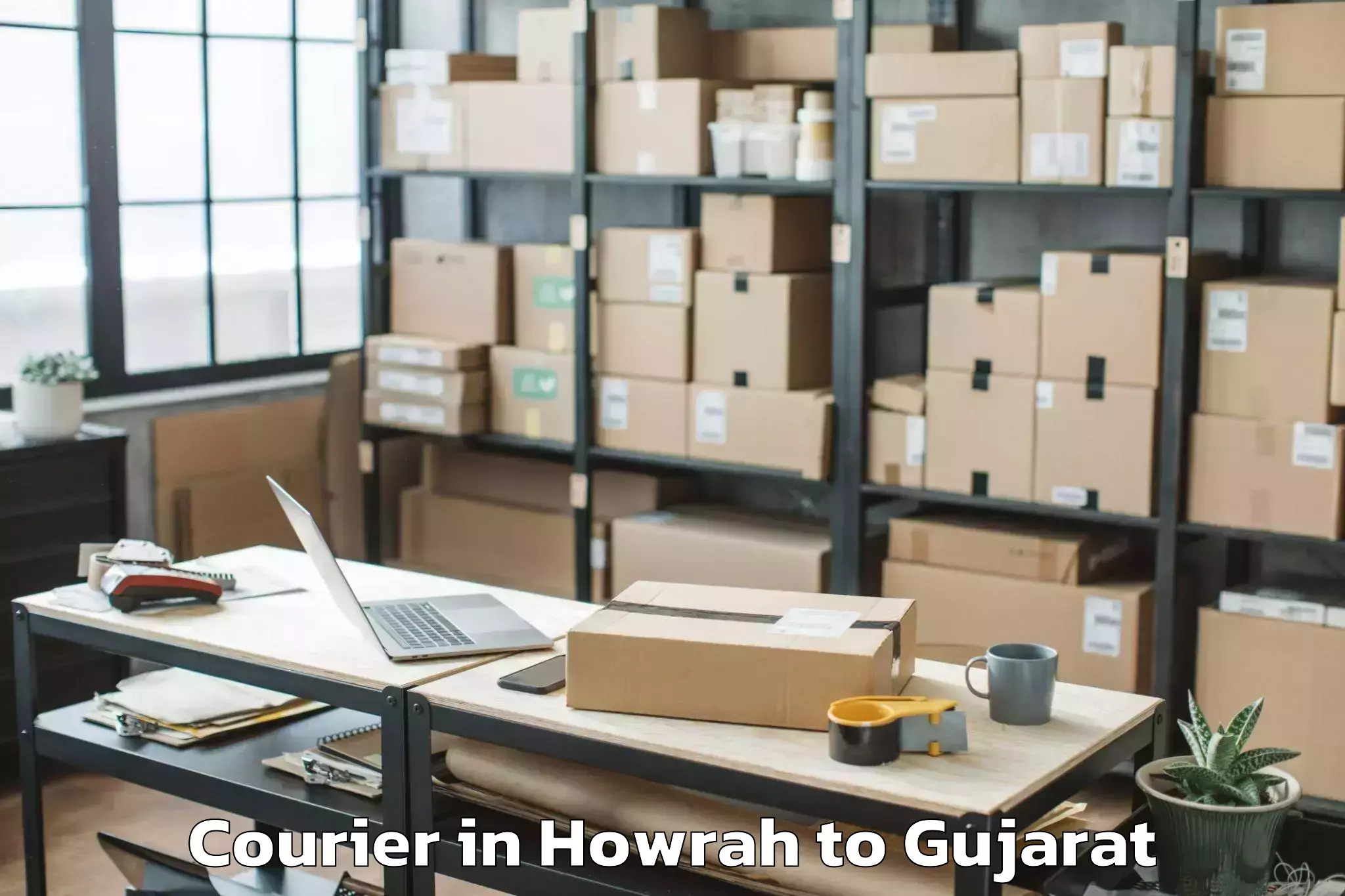 Leading Howrah to Vadodara Courier Provider